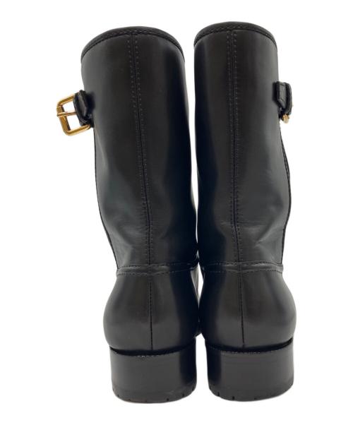 LOUIS VUITTON（ルイ ヴィトン）LOUIS VUITTON (ルイ ヴィトン) サイドベルトブーツ ブラック サイズ:37 1/2の古着・服飾アイテム