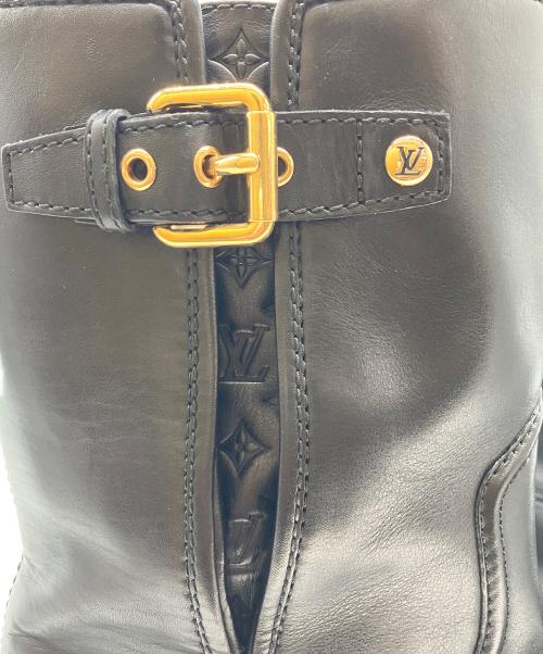 LOUIS VUITTON（ルイ ヴィトン）LOUIS VUITTON (ルイ ヴィトン) サイドベルトブーツ ブラック サイズ:37 1/2の古着・服飾アイテム