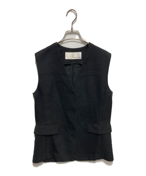 Whim Gazette（ウィムガゼット）Whim Gazette (ウィムガゼット) ジュートライクジレ ブラック サイズ:FREEの古着・服飾アイテム