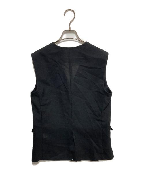 Whim Gazette（ウィムガゼット）Whim Gazette (ウィムガゼット) ジュートライクジレ ブラック サイズ:FREEの古着・服飾アイテム