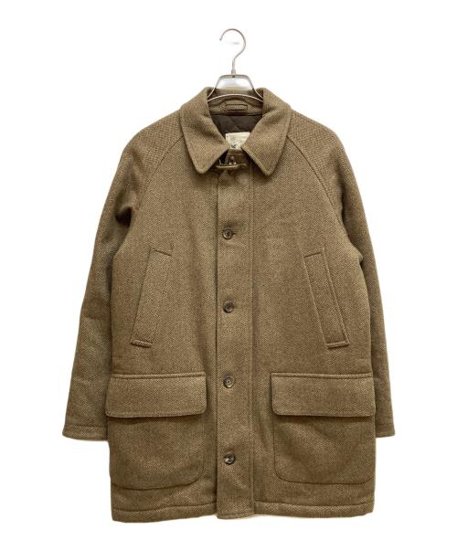 BROOKS BROTHERS（ブルックスブラザーズ）BROOKS BROTHERS (ブルックスブラザーズ) ヘリンボーンフックコート ブラウン サイズ:SIZE Sの古着・服飾アイテム