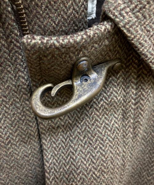 BROOKS BROTHERS（ブルックスブラザーズ）BROOKS BROTHERS (ブルックスブラザーズ) ヘリンボーンフックコート ブラウン サイズ:SIZE Sの古着・服飾アイテム