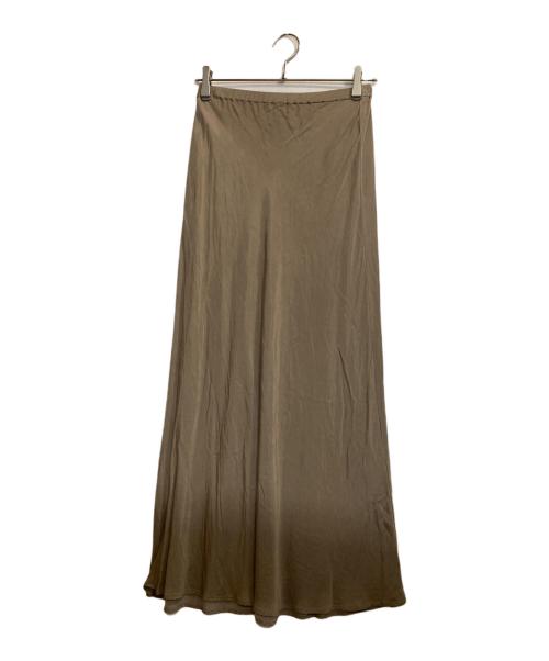 EVERYDAY I LIKE.（エヴリデイ アイ ライク）EVERYDAY I LIKE. (エヴリデイ アイ ライク) Cu/R Maxi スカート ベージュ サイズ:ＦＲＥＥの古着・服飾アイテム