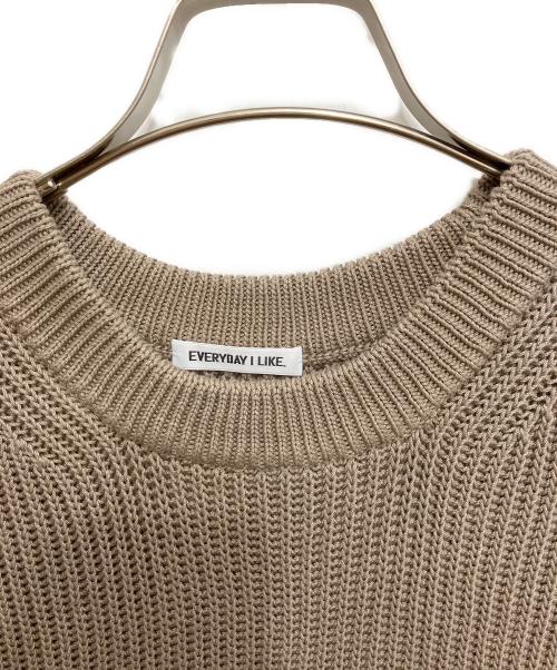 EVERYDAY I LIKE.（エヴリデイ アイ ライク）EVERYDAY I LIKE. (エヴリデイ アイ ライク) Polite ニット ベスト ブラウン サイズ:FREEの古着・服飾アイテム