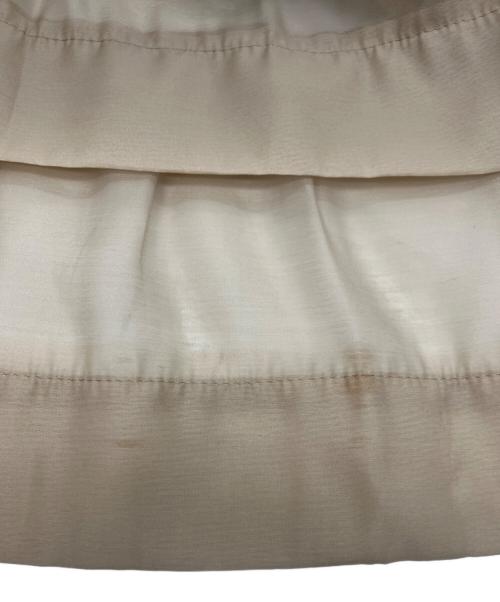 Whim Gazette（ウィムガゼット）Whim Gazette (ウィムガゼット) オーガンジーマーメイドスカート ベージュ サイズ:36の古着・服飾アイテム