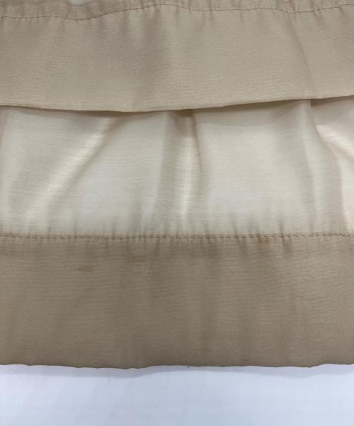 Whim Gazette（ウィムガゼット）Whim Gazette (ウィムガゼット) オーガンジーマーメイドスカート ベージュ サイズ:36の古着・服飾アイテム