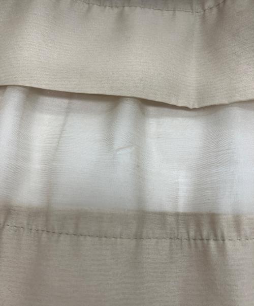 Whim Gazette（ウィムガゼット）Whim Gazette (ウィムガゼット) オーガンジーマーメイドスカート ベージュ サイズ:36の古着・服飾アイテム