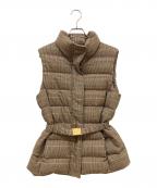 LAUREN RALPH LAURENローレンラルフローレン）の古着「ベルテッドダウンベスト」｜ベージュ
