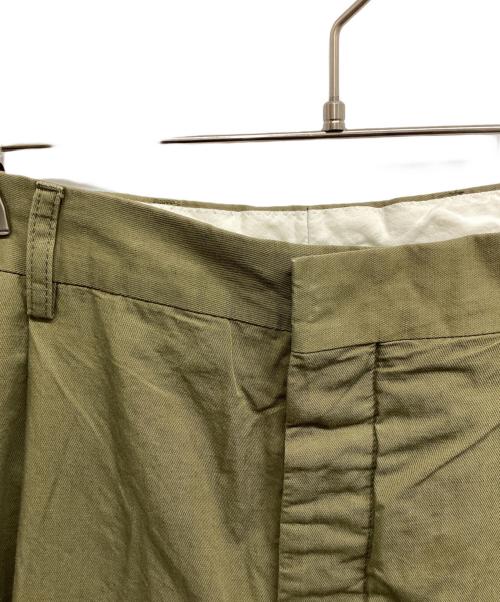 LEMAIRE（ルメール）LEMAIRE (ルメール) タックパンツ カーキ サイズ:46の古着・服飾アイテム