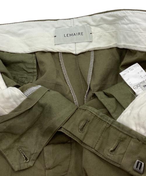 LEMAIRE（ルメール）LEMAIRE (ルメール) タックパンツ カーキ サイズ:46の古着・服飾アイテム