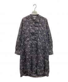 soutiencollar（ステンカラー）の古着「総柄ワンピース」｜パープル