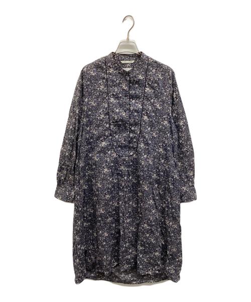 soutiencollar（ステンカラー）soutiencollar (ステンカラー) 総柄ワンピース パープル サイズ:Sの古着・服飾アイテム