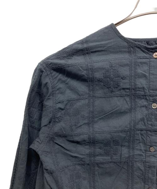 KAGURE（カグレ）KAGURE (カグレ) クロスステッチドロストブラウス ブラック サイズ:Freeの古着・服飾アイテム