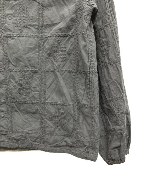KAGURE（カグレ）KAGURE (カグレ) クロスステッチドロストブラウス ブラック サイズ:Freeの古着・服飾アイテム