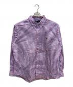 RALPH LAURENラルフローレン）の古着「チェックシャツ」｜ピンク×ネイビー