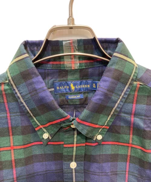 RALPH LAUREN（ラルフローレン）RALPH LAUREN (ラルフローレン) チェックシャツ グリーン サイズ:XL 未使用品の古着・服飾アイテム