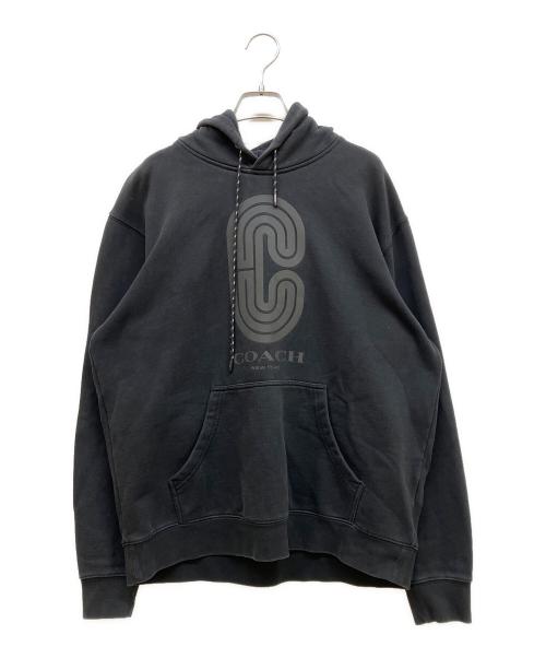 COACH（コーチ）COACH (コーチ) プルオーバーパーカー ブラック サイズ:SIZE Mの古着・服飾アイテム