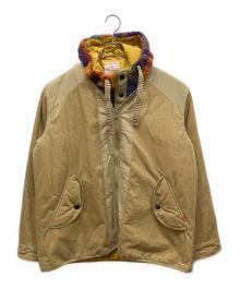 河谷シャツ（カワタニシャツ）の古着「ボアベスト付コーデュロイジャケット」｜ベージュ