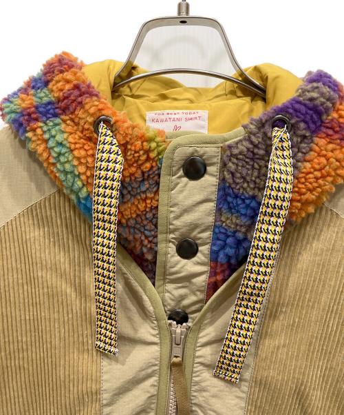 河谷シャツ（カワタニシャツ）河谷シャツ (カワタニシャツ) ボアベスト付コーデュロイジャケット ベージュ サイズ:SIZE Mの古着・服飾アイテム