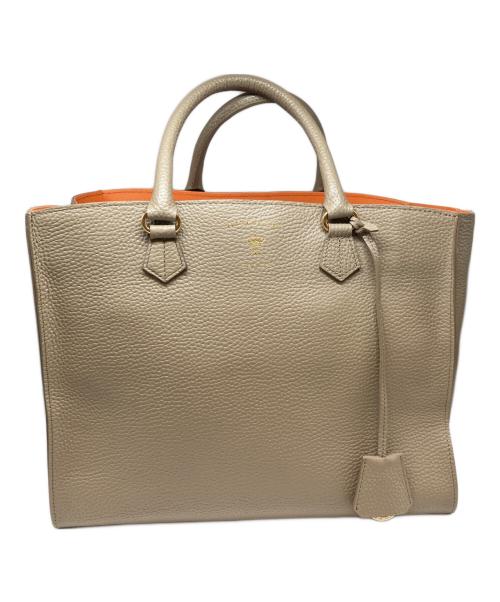 A.D.M.J.（エーディーエムジェイ）A.D.M.J. (エーディーエムジェイ) トートバッグ ベージュの古着・服飾アイテム