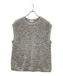 M7days（エムセブンデイズ）の古着「リボンヤーンニットトップス」｜グレー