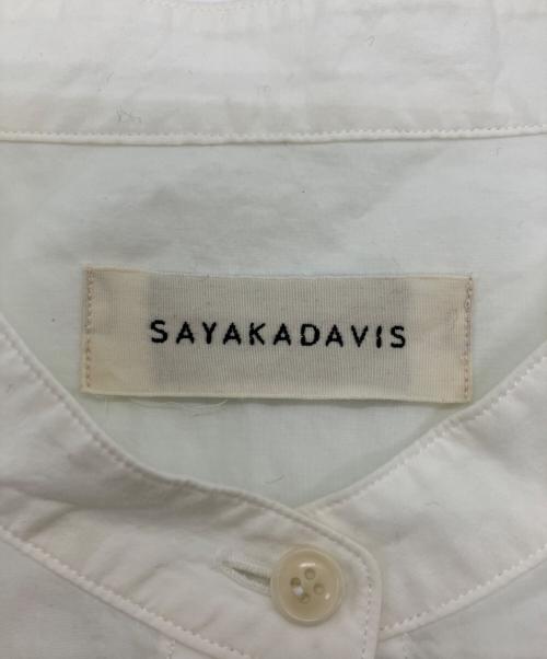 SAYAKA DAVIS（サヤカ デイヴィス）SAYAKA DAVIS (サヤカ デイヴィス) ツイストスリーブシャツ ホワイト サイズ:XSの古着・服飾アイテム