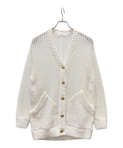 LOUNIE（ルーニー）LOUNIE (ルーニー) チルデンニットカーディガン ホワイト サイズ:Fの古着・服飾アイテム