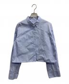 EVERYDAY I LIKE.エヴリデイ アイ ライク）の古着「Cropped BD シャツ」｜ブルー