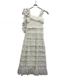 Snidel（スナイデル）の古着「ショルダーリボンキャミワンピース」｜ホワイト