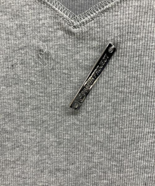 PRANK PROJECT（プランクプロジェクト）PRANK PROJECT (プランクプロジェクト) Front Logo Rib Tank Top グレー サイズ:Freeの古着・服飾アイテム
