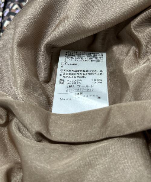 UNTITLED（アンタイトル）UNTITLED (アンタイトル) ビンテージ風ジオメ柄 ボウタイワンピース ブラックの古着・服飾アイテム