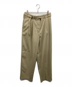 CLANEクラネ）の古着「WAIST BELT DAD PANTS」｜ベージュ