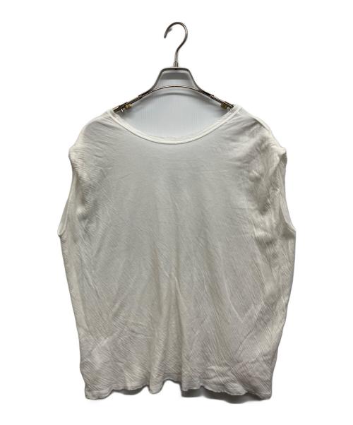 ETRE TOKYO（エトレトウキョウ）ETRE TOKYO (エトレトウキョウ) ダブルクロス2wayスリーブレスプルオーバー ホワイト サイズ:Freeの古着・服飾アイテム