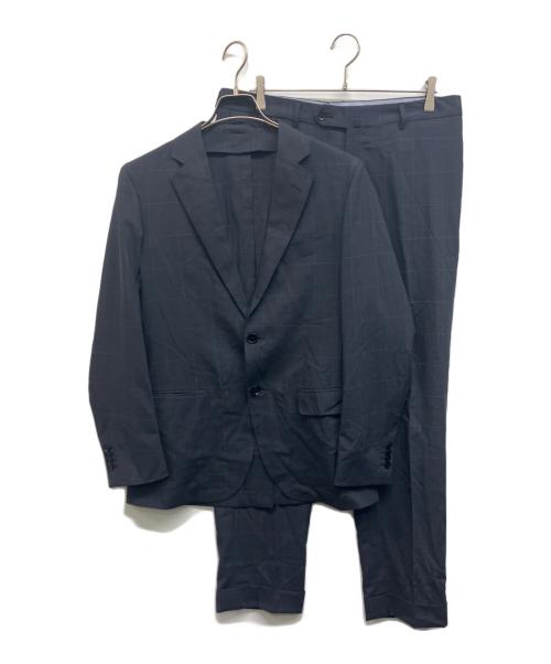 TOMORROW LAND PILGRIM（トゥモローランド ピルグリム）TOMORROW LAND PILGRIM (トゥモローランド ピルグリム) ERMENEGILDO ZEGNA (エルメネジルド・ゼニア) 2Bシルクブレンドセットアップスーツ ネイビー サイズ:48の古着・服飾アイテム