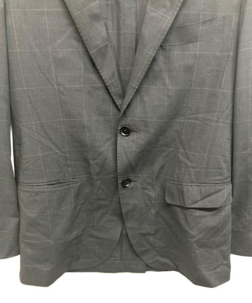 TOMORROW LAND PILGRIM（トゥモローランド ピルグリム）TOMORROW LAND PILGRIM (トゥモローランド ピルグリム) ERMENEGILDO ZEGNA (エルメネジルド・ゼニア) 2Bシルクブレンドセットアップスーツ ネイビー サイズ:48の古着・服飾アイテム
