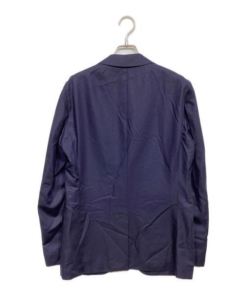 TOMORROW LAND PILGRIM（トゥモローランド ピルグリム）TOMORROW LAND PILGRIM (トゥモローランド ピルグリム) ERMENEGILDO ZEGNA (エルメネジルド・ゼニア) 2Bシルクブレンドテーラードジャケット ネイビー サイズ:48の古着・服飾アイテム