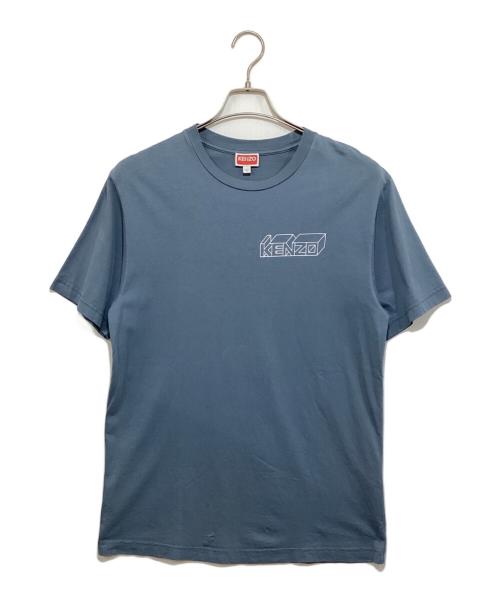 KENZO（ケンゾー）KENZO (ケンゾー) Kube classic T-shirt ブルー サイズ:Sの古着・服飾アイテム