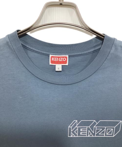 KENZO（ケンゾー）KENZO (ケンゾー) Kube classic T-shirt ブルー サイズ:Sの古着・服飾アイテム