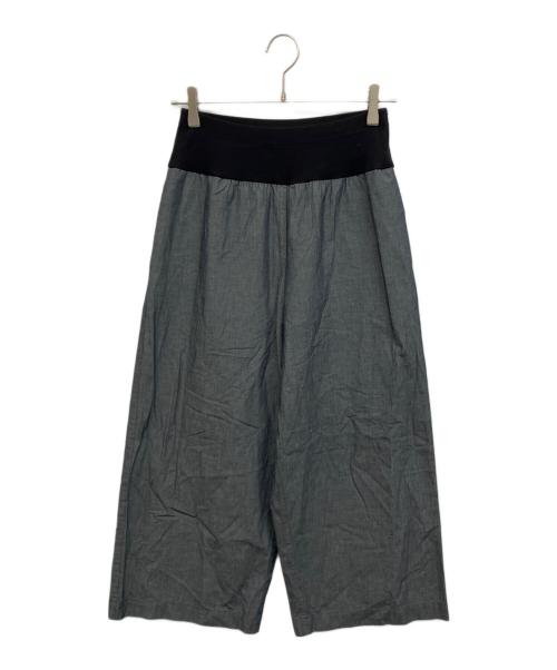 BEARDSLEY（ビアズリー）BEARDSLEY (ビアズリー) 綿ワッシャーウエストリブパンツ グレーの古着・服飾アイテム