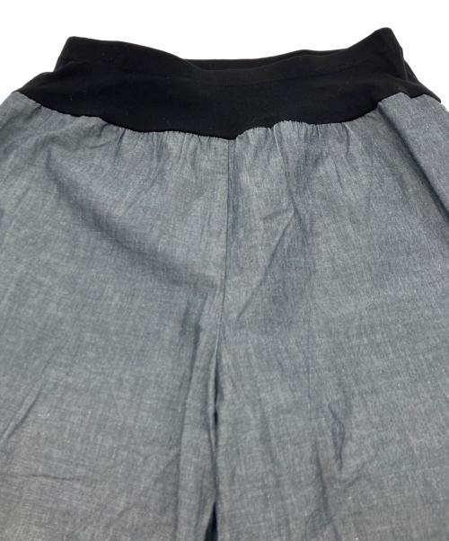 BEARDSLEY（ビアズリー）BEARDSLEY (ビアズリー) 綿ワッシャーウエストリブパンツ グレーの古着・服飾アイテム