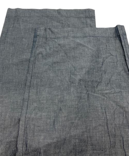 BEARDSLEY（ビアズリー）BEARDSLEY (ビアズリー) 綿ワッシャーウエストリブパンツ グレーの古着・服飾アイテム