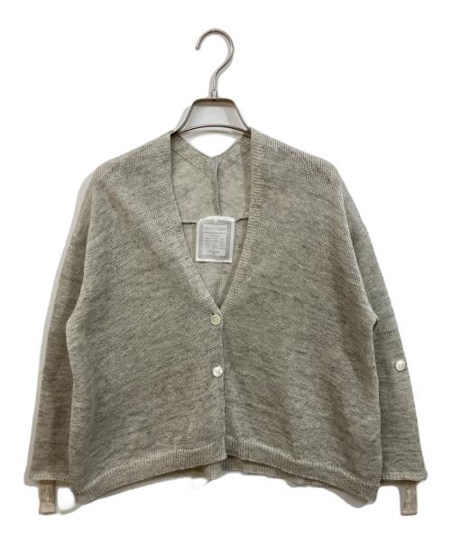 BEARDSLEY（ビアズリー）BEARDSLEY (ビアズリー) リネンカーディガン グレー サイズ:SIZE Freeの古着・服飾アイテム