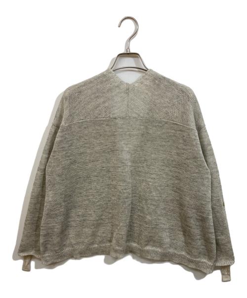 BEARDSLEY（ビアズリー）BEARDSLEY (ビアズリー) リネンカーディガン グレー サイズ:SIZE Freeの古着・服飾アイテム