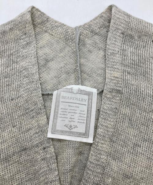 BEARDSLEY（ビアズリー）BEARDSLEY (ビアズリー) リネンカーディガン グレー サイズ:SIZE Freeの古着・服飾アイテム
