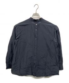 Spick and Span（スピック＆スパン）の古着「コットンシルクギャザーシャツ」｜ネイビー