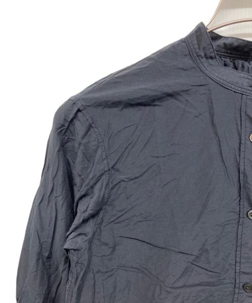 Spick and Span（スピック＆スパン）Spick and Span (スピック＆スパン) コットンシルクギャザーシャツ ネイビー サイズ:Freeの古着・服飾アイテム