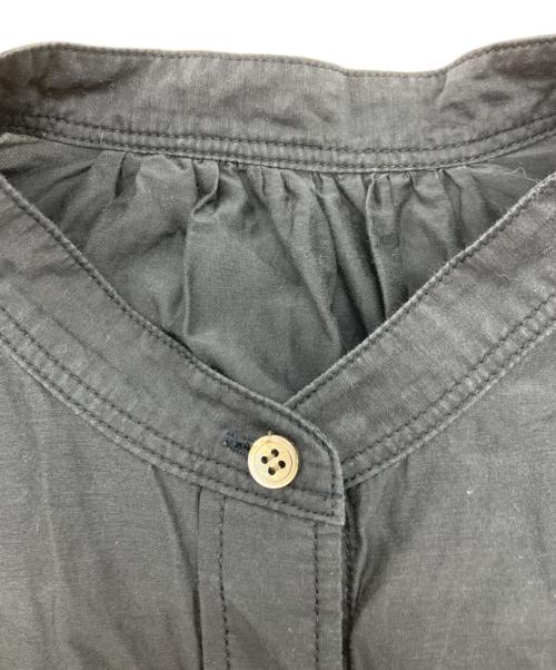 Spick and Span（スピック＆スパン）Spick and Span (スピック＆スパン) コットンシルクギャザーシャツ ネイビー サイズ:Freeの古着・服飾アイテム