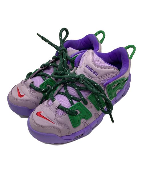 NIKE（ナイキ）NIKE (ナイキ) AMBUSH (アンブッシュ) AIR MORE UPTEMPO LOW SP パープル サイズ:28.5の古着・服飾アイテム