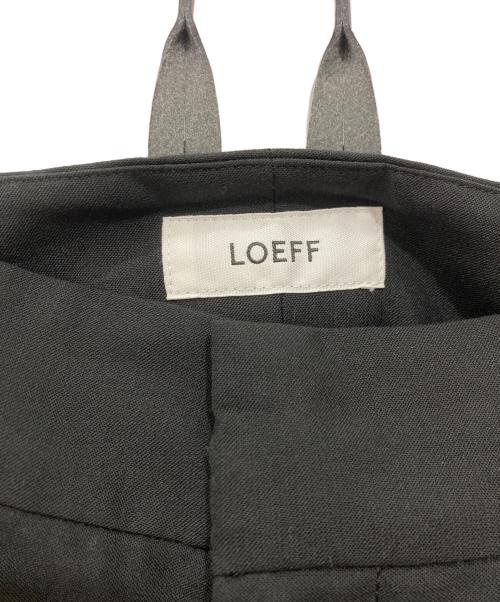 LOEFF（ロエフ）LOEFF (ロエフ) LF TW B/STN SPDE TRS ブラック サイズ:1の古着・服飾アイテム