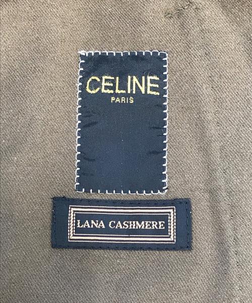 CELINE（セリーヌ）CELINE (セリーヌ) カシミヤ混コート オリーブ サイズ:44の古着・服飾アイテム